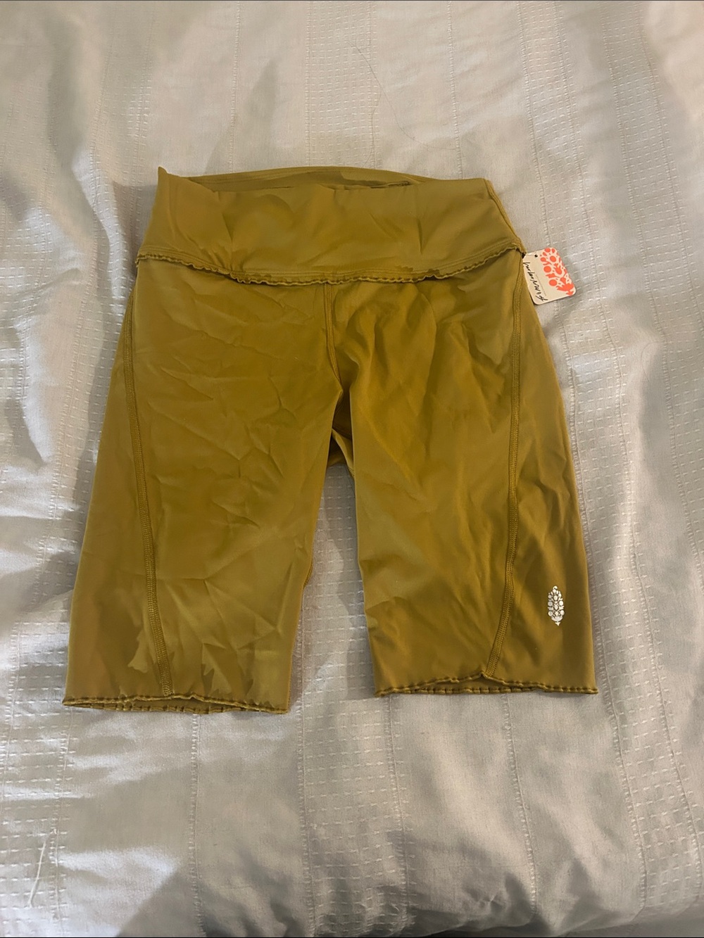 FP Movement by Free People Olive Green High-Rise Bike Shorts